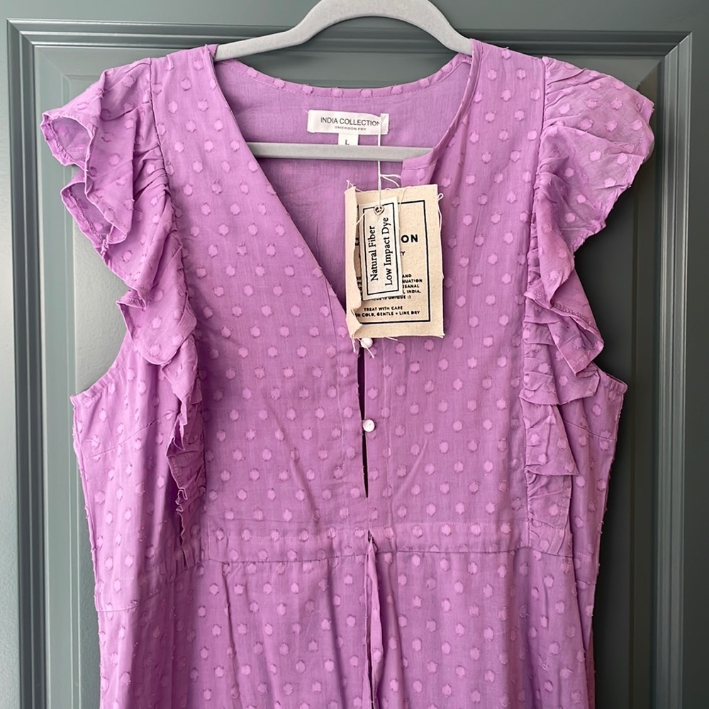 Emerson Fry India Collection dress. Lavender size large.